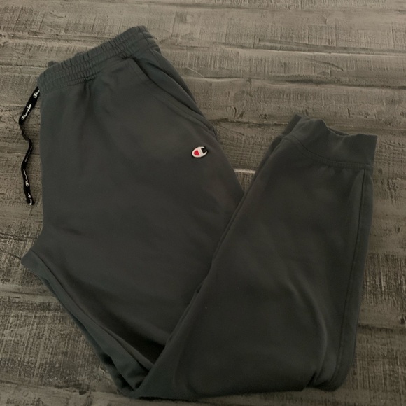 Champion Medium Dark Gray Joggers, Elastic & Drawstring Preloved in EUC - Picture 1 of 3